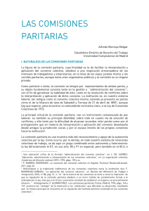 Ponencia I Congreso - Las Comisiones Paritarias. Alfredo Montoya