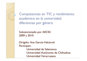 Competencias en TIC y rendimiento académico en la universidad