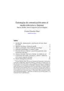 Estrategias de comunicación entre el medio televisivo e Internet