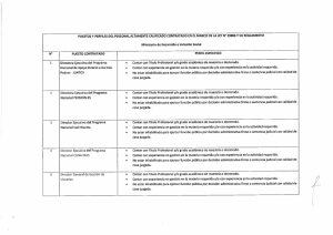 2 Puestos y Perfiles de Personal Altamente Calificado