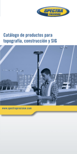 Catálogo de productos para topografía, construcción y SIG