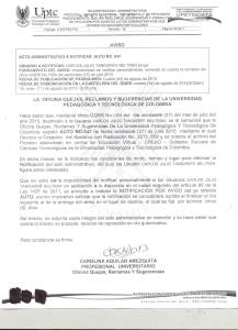 “ Te°“° °glca de C°1°mbía DEFINEN SITUACIONES PARTICULARES