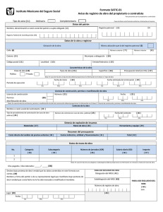 Formato “SATIC-01 Aviso de registro de obra del propietario