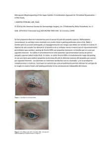 Micropunch Blepharopeeling of the Upper Eyelids: A Combination