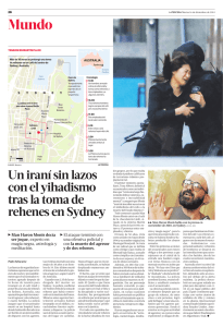 Un iraní sin lazos con el yihadismo tras la toma de rehenes en Sydney