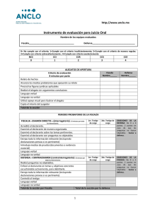 Instrumento de evaluación audiencia de juicio PDF