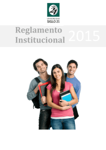 Reglamento Institucional 2015