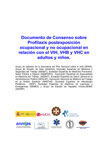 Documento de Consenso sobre Profilaxis postexposición