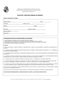 solicitud para beca rebaja de arancel