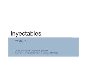Tema 10.- Inyectables. Archivo