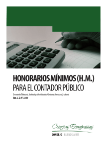 honorarios mínimos (hm) para el contador público