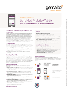 SafeNet MobilePASS+