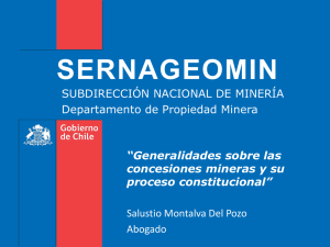 Concesiones y Propiedad Minera - S.Montalva