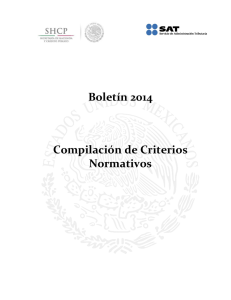 Boletín 2014 Compilación de Criterios Normativos