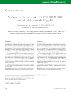 Síndrome de Turner mosaico 45, X/46, XX/47, XXX asociado al