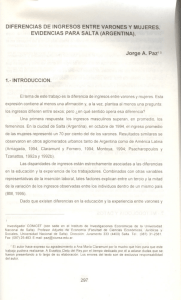 Page 1 DIFERENCIAS DE INGRESOS ENTREVARONES Y