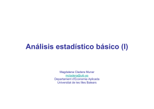 Análisis estadístico básico (I) - Universitat de les Illes Balears