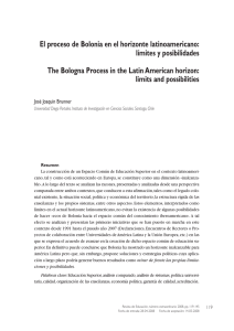 El proceso de Bolonia en el horizonte latinoamericano