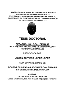 pdf Desarrollo local de base (Guajiquiro: proyectos de desarrollo y