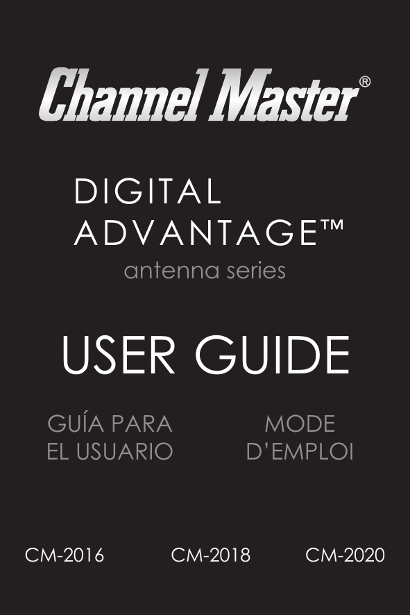 user guide Channel Master