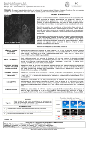 Secretaría de Protección Civil Boletín Meteorológico Matutino