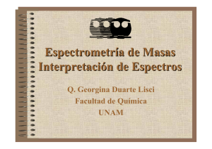 Espectrometría de Masas Interpretación de Espectros