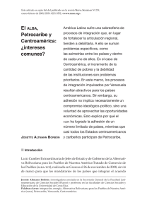 Petrocaribe y Centroamérica: ¿intereses comunes?