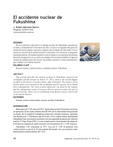 El accidente nuclear de Fukushima