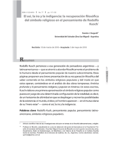 del s&iacute;mbolo religioso en el pensamiento de Rodolfo