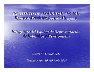 INSTITUTO DE SEGURIDAD SOCIAL Banco de Previsión Social