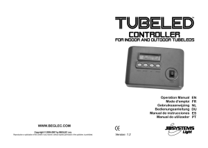 TUBELED CONTROLLER user manual - COMPLETE