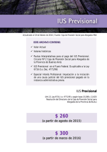 IUS Previsional. - Colegio de Abogados de La Plata