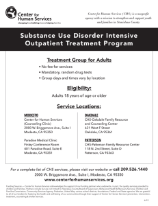 Substance Use Disorder Intensive Outpatient Treatment Program