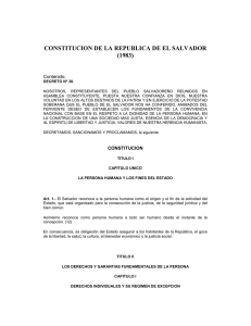 constitucion de la republica de el salvador (1983)