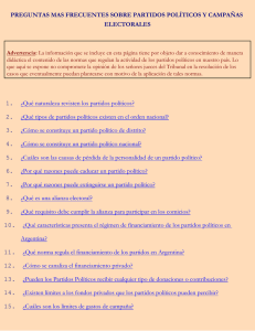 preguntas mas frecuentes sobre partidos pol&iacute;ticos