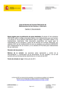Documentación - Agencia Española de Medicamentos y Productos