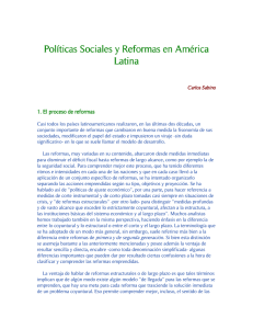 Políticas Sociales y Reformas en América Latina