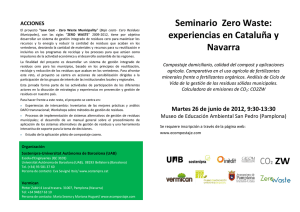Seminario Zero Waste: experiencias en Cataluña y Navarra