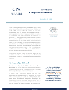 Informe Competitividad Global - Uruguay