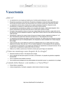 Vasectomía - MHS Indiana