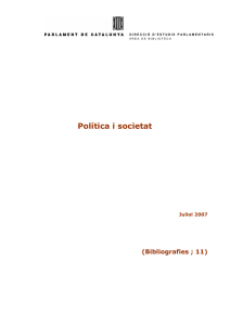 Política i societat - Parlament de Catalunya