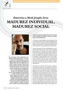 MADUREZ INDIVIDUAL, MADUREZ SOCIAL
