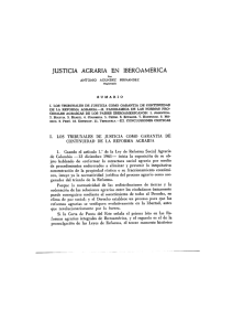 JUSTICIA AGRARIA EN IBEROAMERICA