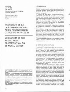 MECANISMO DE LA DESCOMPOSICION DEL ACIDO ACETICO