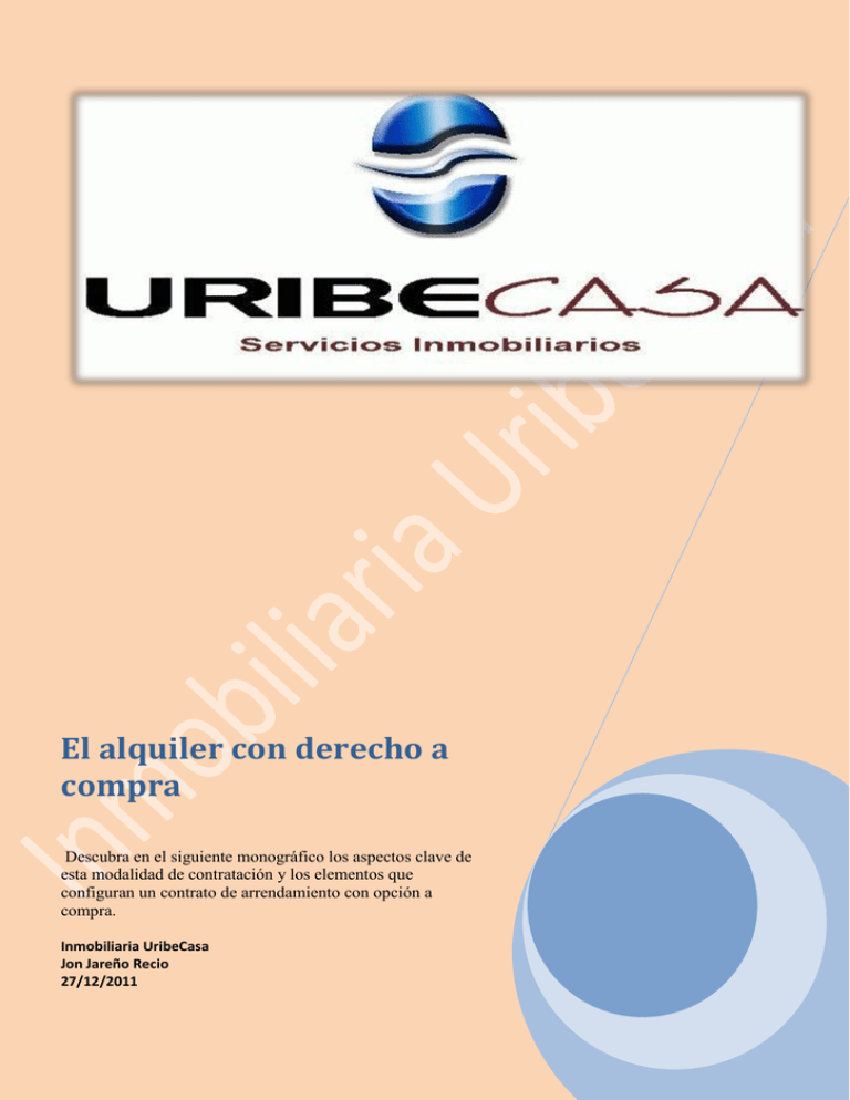 El Alquiler Con Derecho A Compra