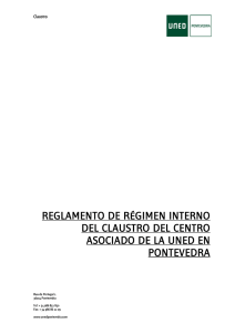 Reglamento de Régimen Interno Claustro C. A. Pontevedra