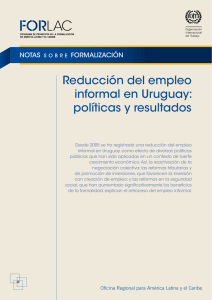 Reducción del empleo informal en Uruguay: políticas y