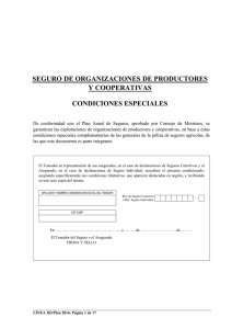 Línea 303 - Organizaciones de productores y cooperativas