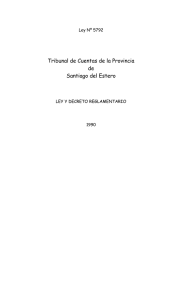 Ley del Tribunal de Cuentas de la Pcia. 5792