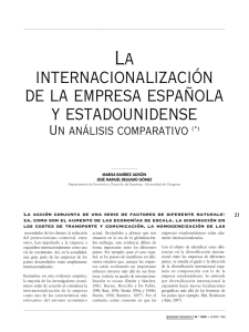 la internacionalización de la empresa española y estadounidense